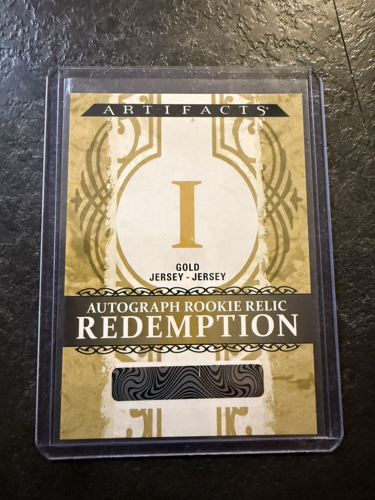 26-27 Upper Deck Artifacts GAVIN MCKENNA Rookie Relic Auto Redemption I GOLD 