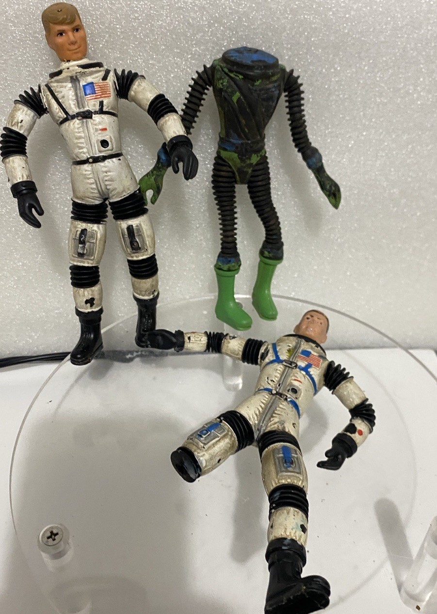 Vintage Mattel Major Matt Mason 1966 Action Figures Lot of 3 Damaged Vintage Mattel Major Matt Mason 1966 Action Figures Lot of 3 Damaged