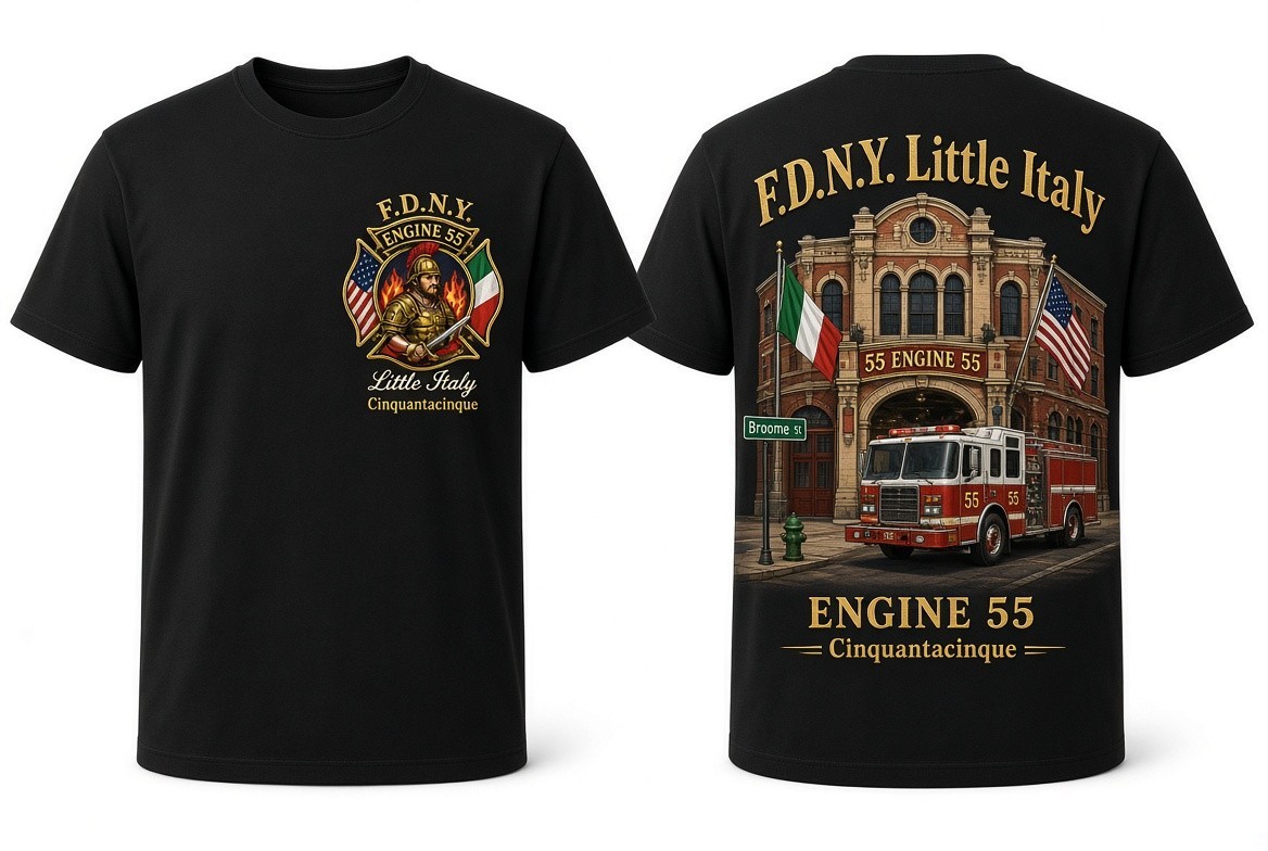 FDNY Engine 55 Little Italy Apparatus Tee