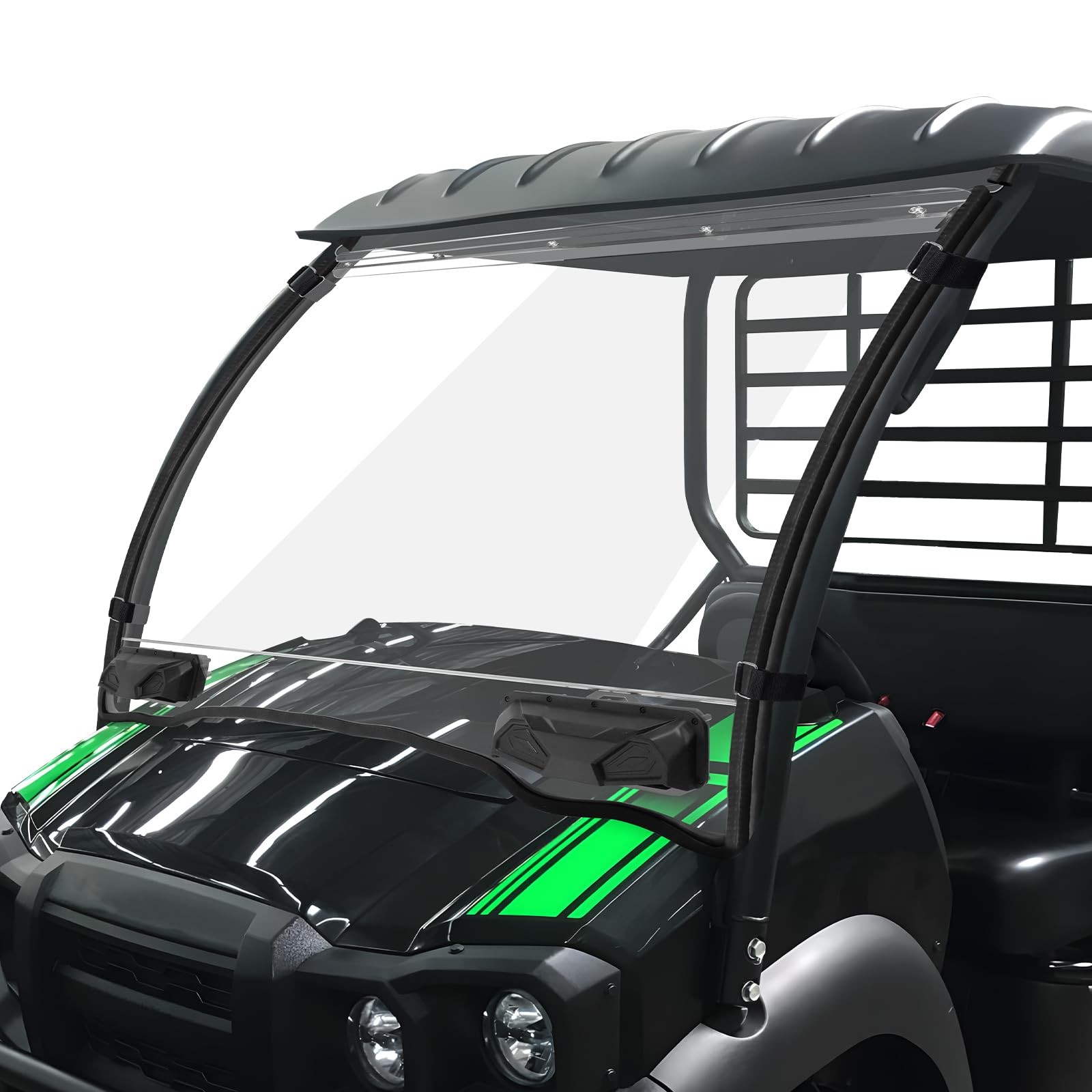 StarknightMT Vented Mule SX Windshield Scratch Proof PC Clear Front Window StarknightMT Vented Mule SX Windshield Scratch Proof PC Clear Front Window