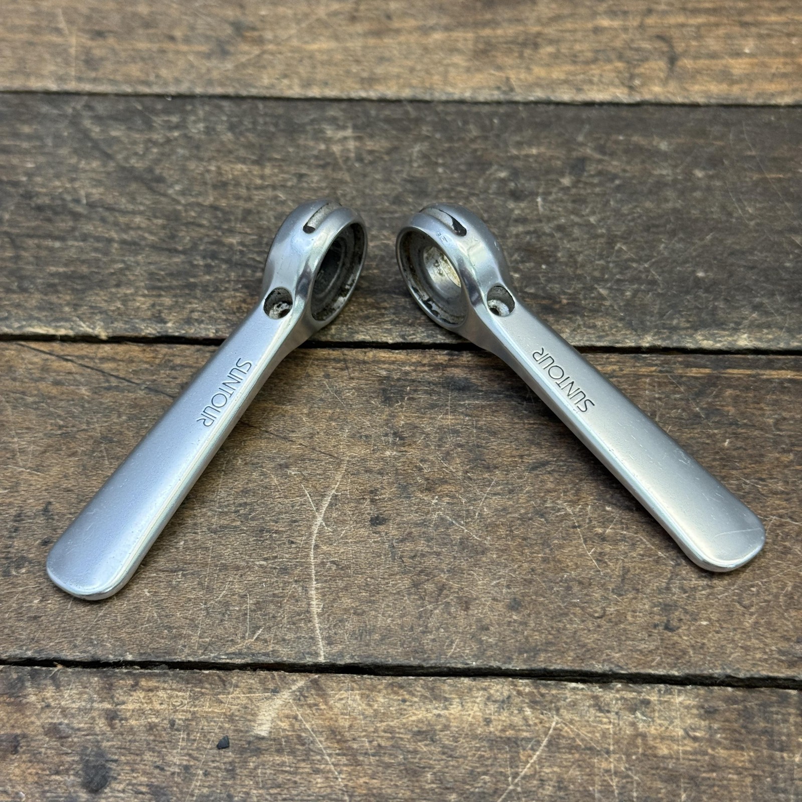 Vintage SunTour Cyclone Superbe Downtube Shifter Levers Silver PARTS Levers Road