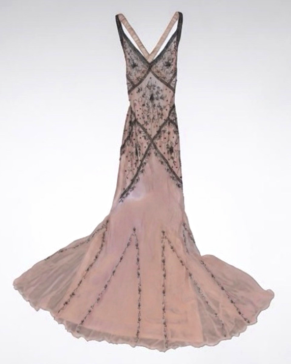 Pink Cache Beaded Gown, size 0 Pink Cache Beaded Gown, size 0
