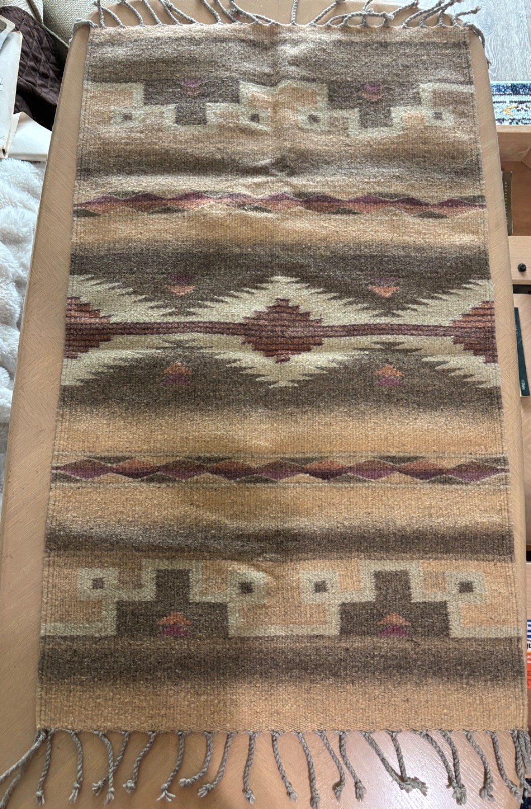 Real Navajo Rug,  23” by 39”