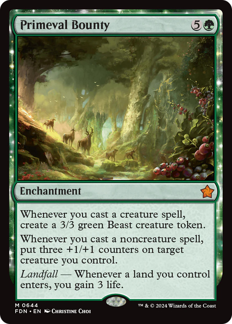 MTG Primeval Bounty [Foundations] Near Mint Magic