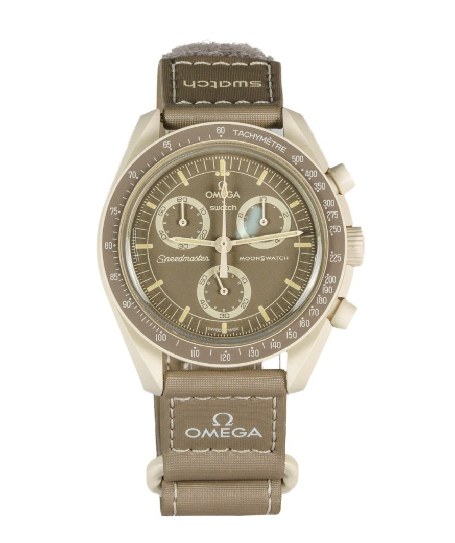 OMEGA x Swatch MoonSwatch Mission on Earth Desert Chronograph Quartz Watch