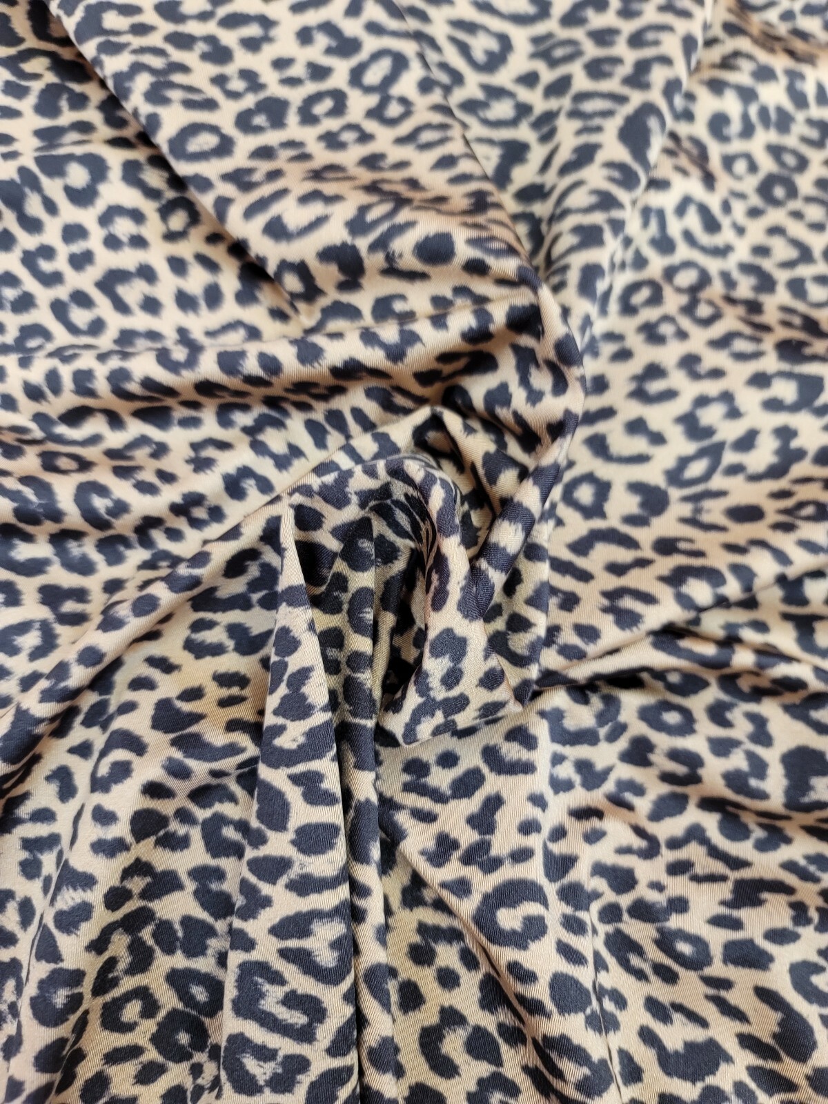 Spandex Fabric By The Yard 4 way Stretch Scuba Cheetah Tan Black Dress Draping Spandex Fabric By The Yard 4 way Stretch Scuba Cheetah Tan Black Dress Draping
