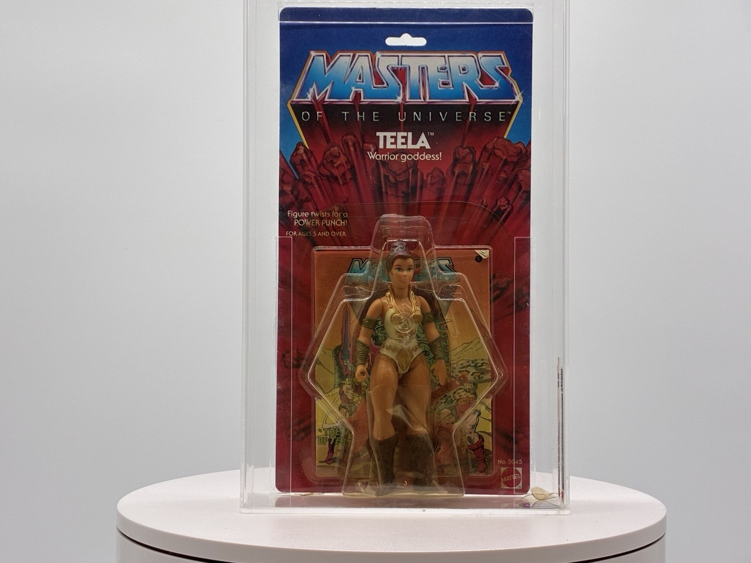 1982 Mattel MOTU Masters of the Universe Teela Carded CAS 85 Broken Bubble
