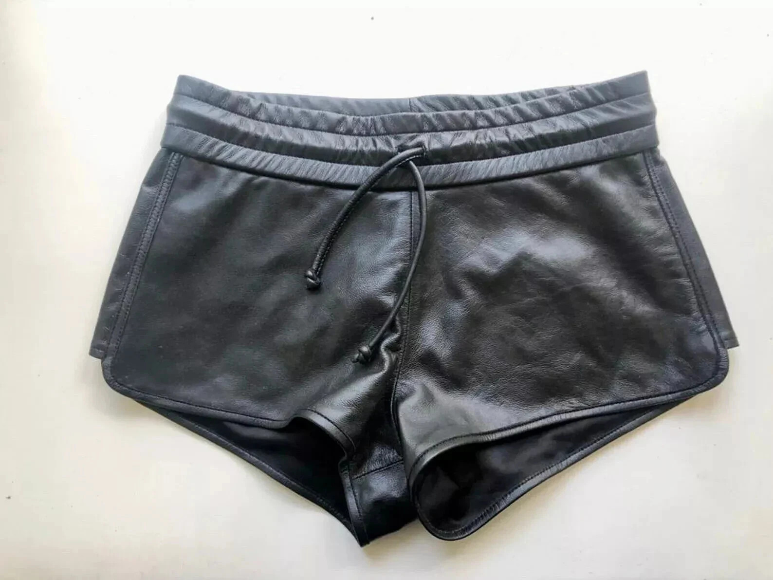 Vintage leather shorts for Women\'s| Real Soft Lambskin Premium Leather Shorts 34