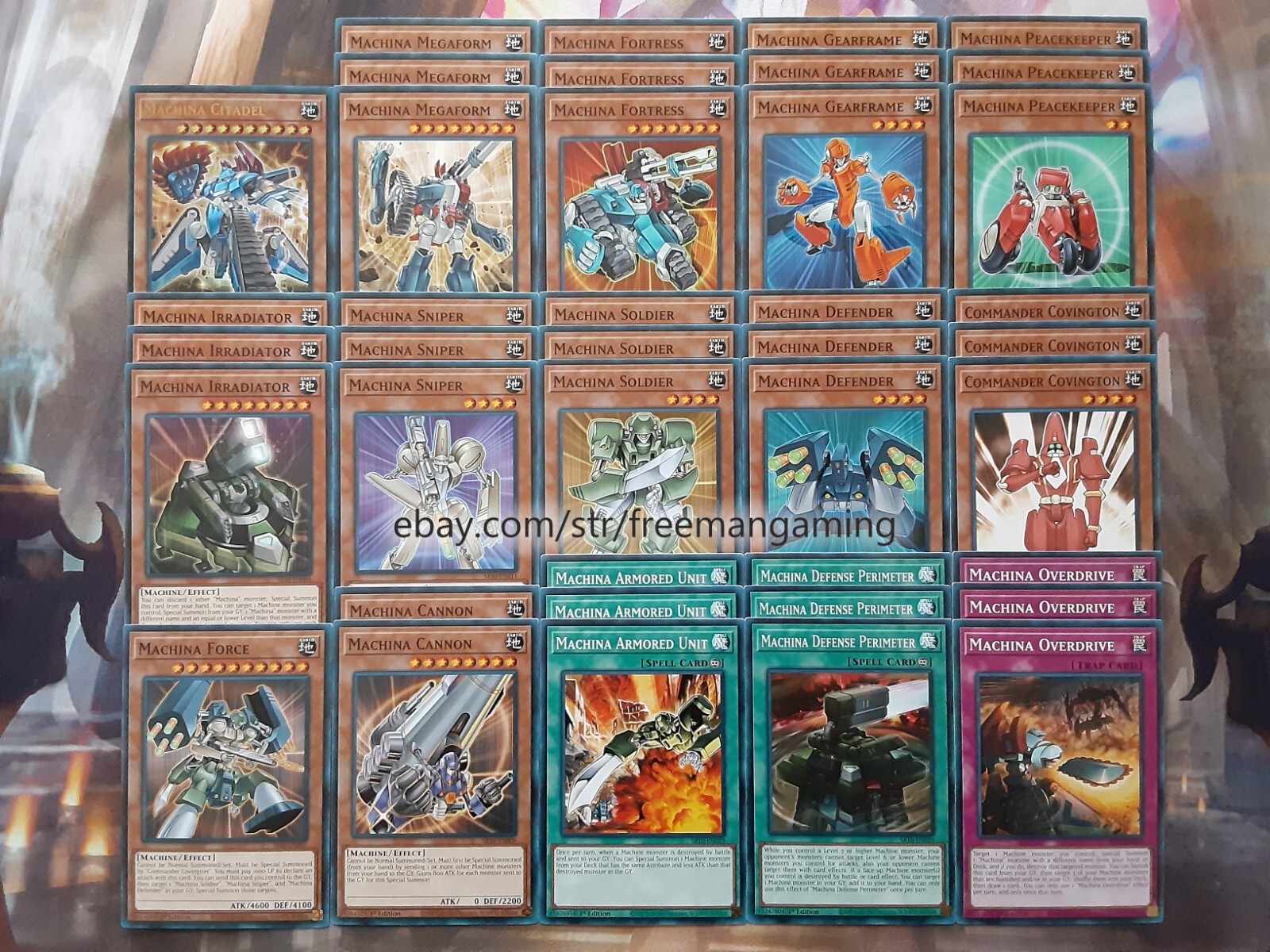 Yugioh Machina Deck 40 Cards Overdrive Fortress Citadel Budget Tournament Ready
