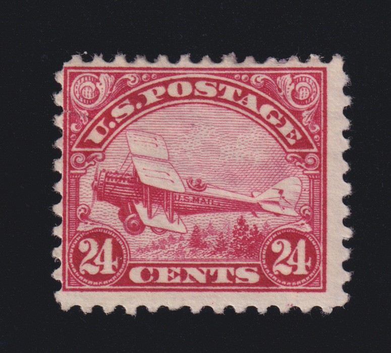 US Airmail Stamp Scott #C6 MH tear at top left