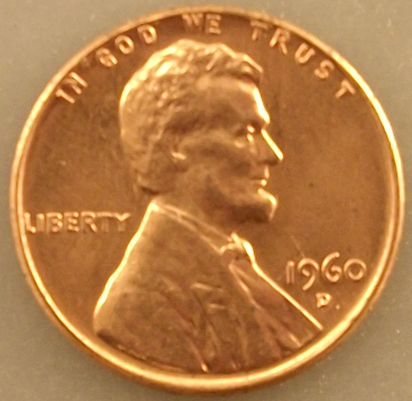 1960-D Lincoln Cent Large Date • Red BU • Uncirculated 1960-D Lincoln Cent Large Date • Red BU • Uncirculated