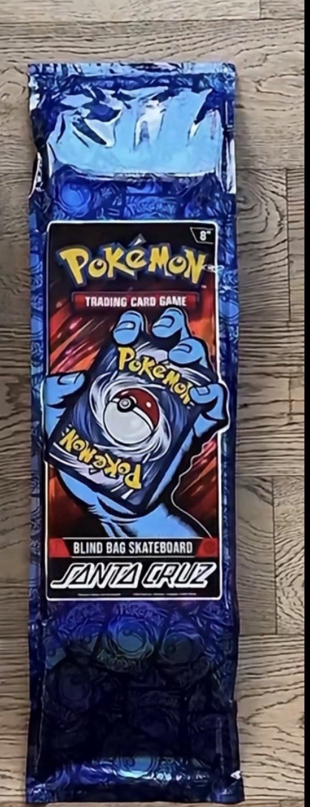 Santa Cruz 8.0in Pokémon Blind Bag Skateboard Deck Unopened Santa Cruz 8.0in Pokémon Blind Bag Skateboard Deck Unopened