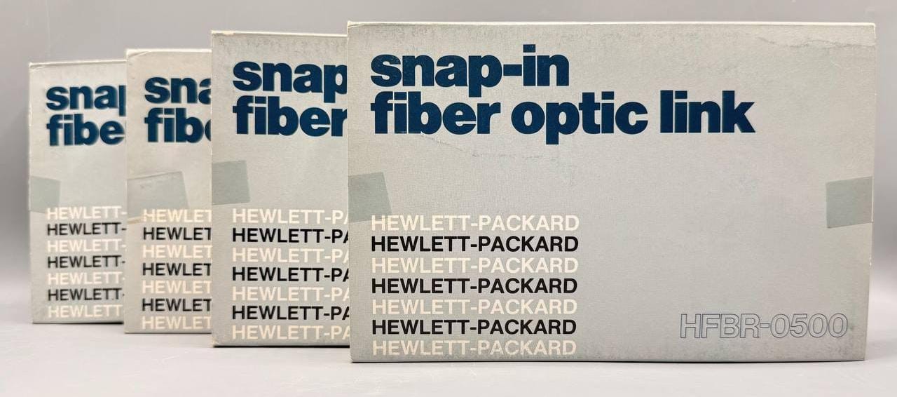 Lot 4 HP HFBR-0500 Snap-In Fiber Optic Link Evaluation Kits NOS Complete Set