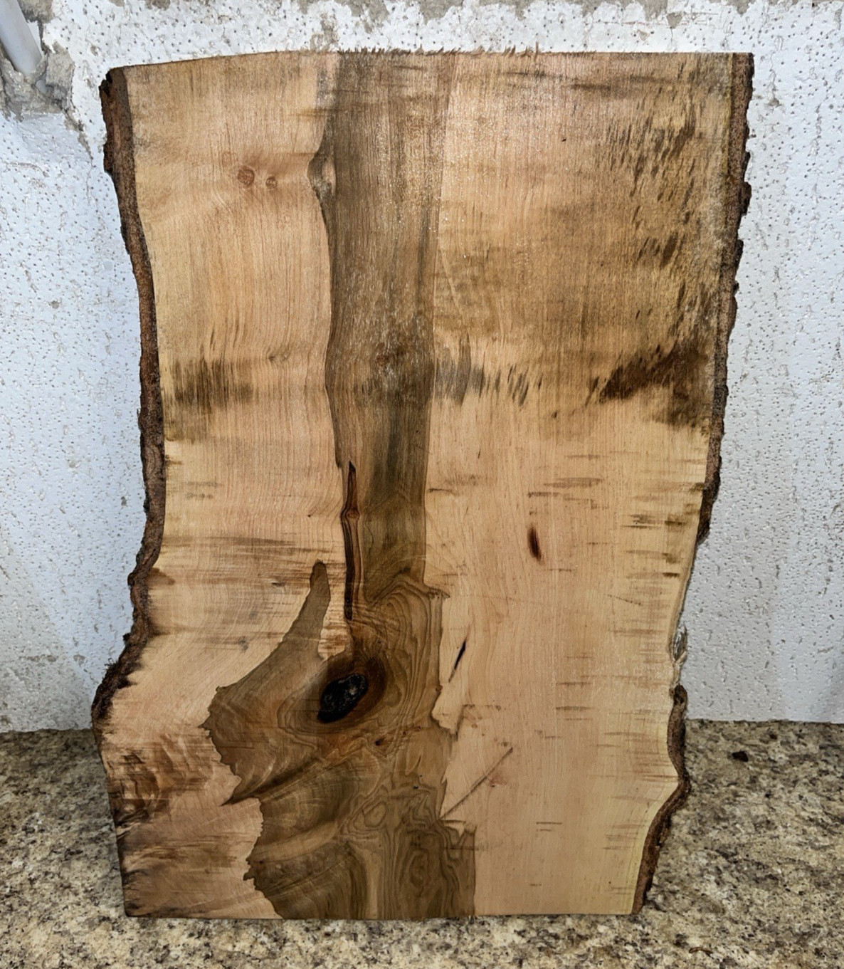 Live Edge Maple Wood Slab 23” X 16” X 1 1/4” Thick Live Edge Maple Wood Slab 23” X 16” X 1 1/4” Thick