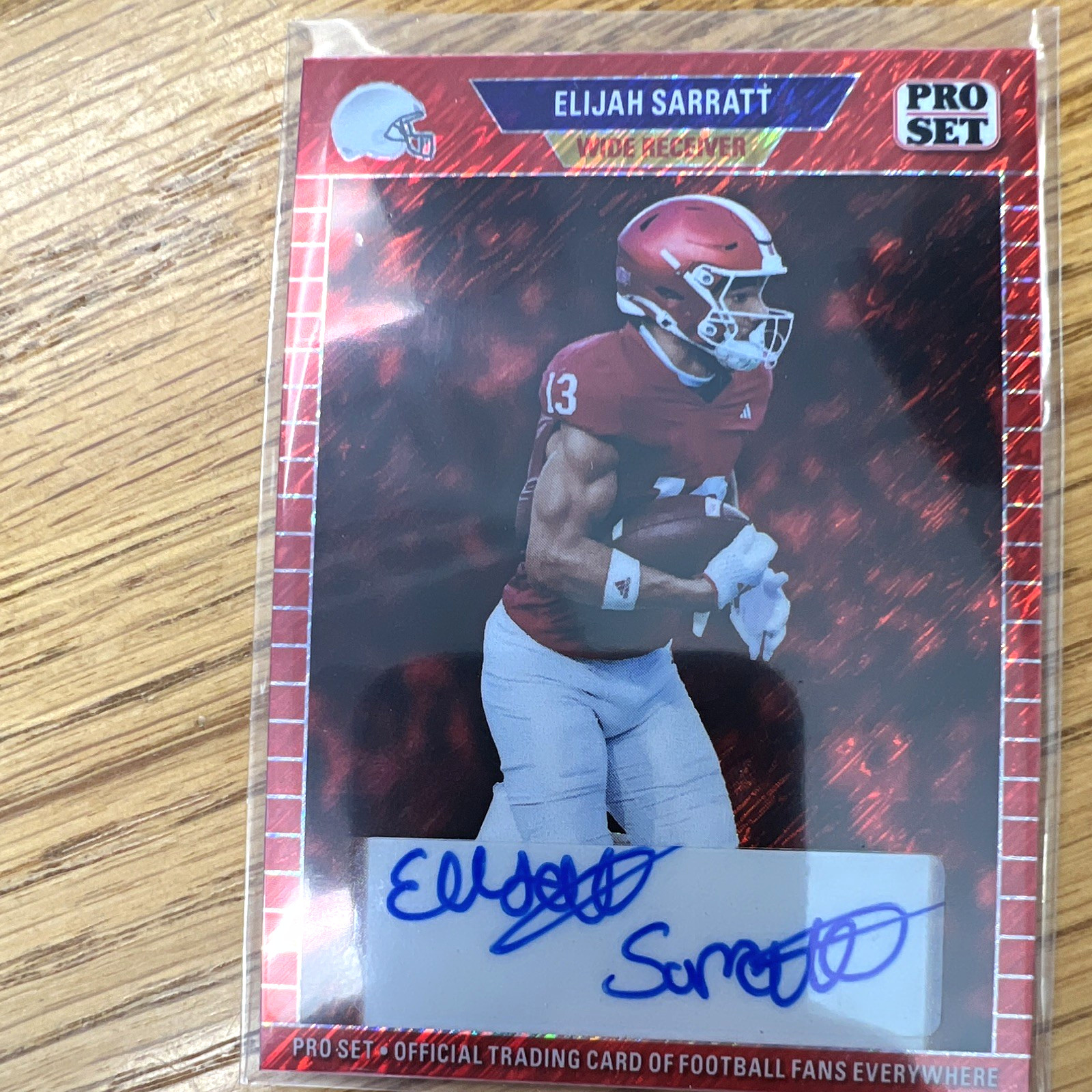 Leaf 2024 Metal Collective Pro Set 89A-ES1 Auto Elijah Sarratt Red Shimmer /5