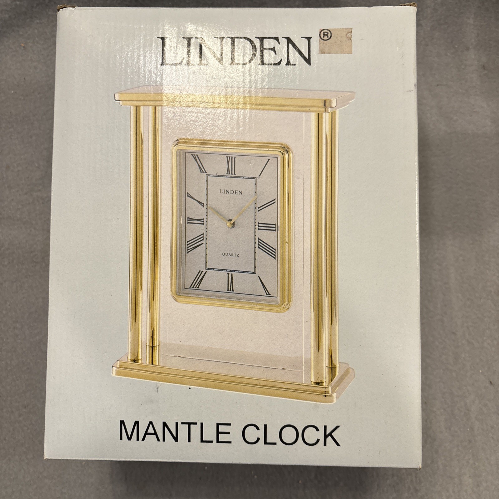 Vintage Linden Quartz Mantle Clock Vintage Linden Quartz Mantle Clock