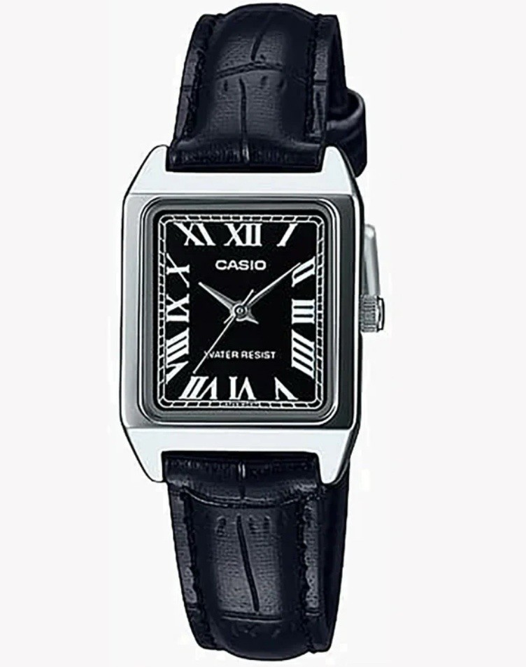 Casio Women’s Black Dial Black Leather Band LTP-V007L-1BUDF New No Box Casio Women’s Black Dial Black Leather Band LTP-V007L-1BUDF New No Box