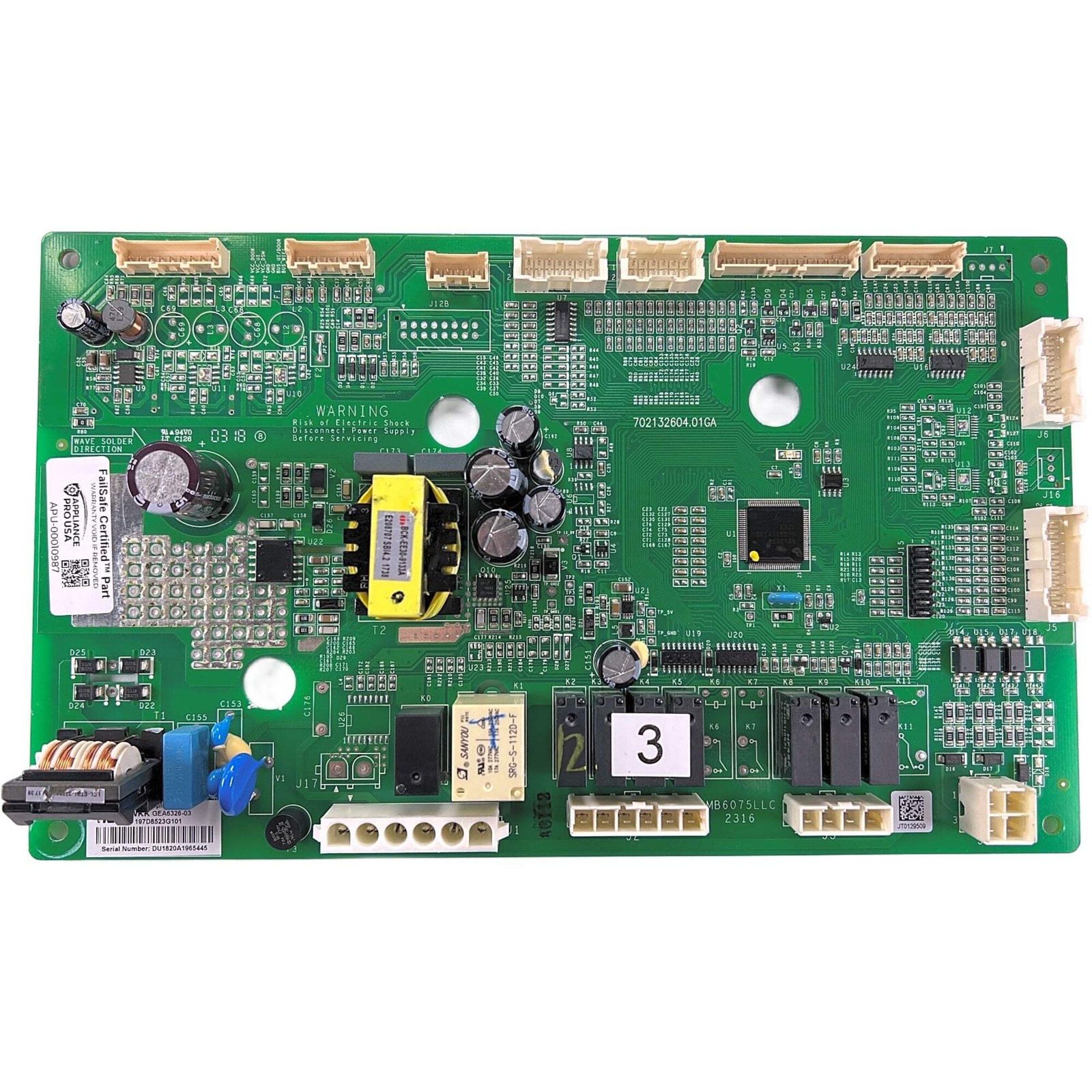 197D8523G101 GE Refrigerator Main Control Board Replacement