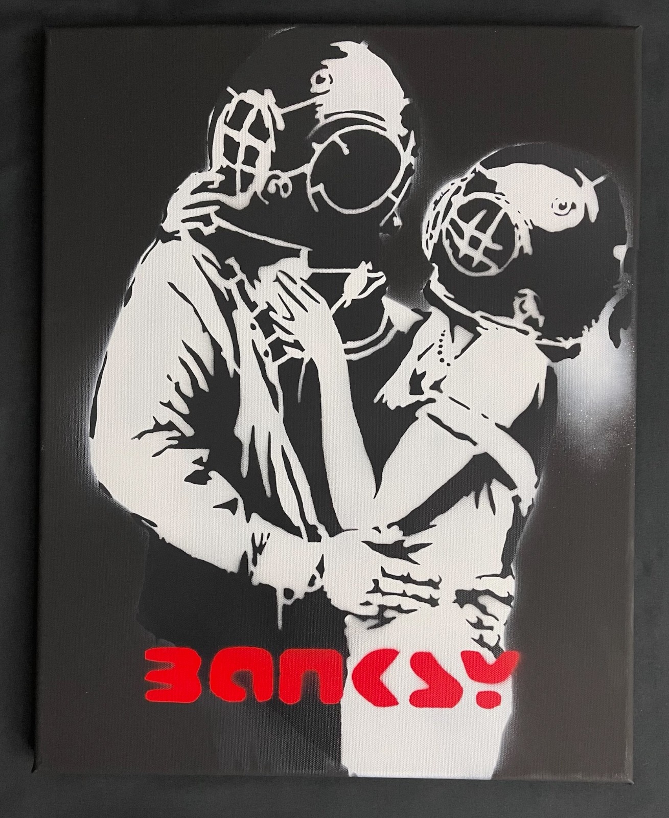 Banksy Rare Large Dismaland Painting 2015 with paperwork Banksy Rare Large Dismaland Painting 2015 with paperwork