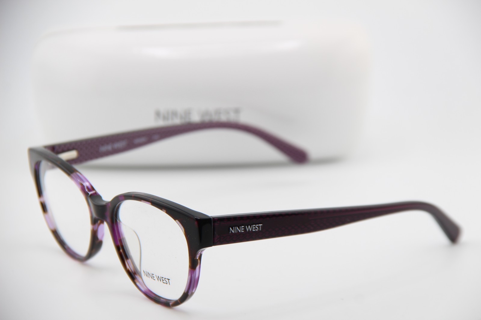 NEW NINE WEST NW 5079 518 PURPLE HAVANA AUTHENTIC FRAMES EYEGLASSES 50-17
