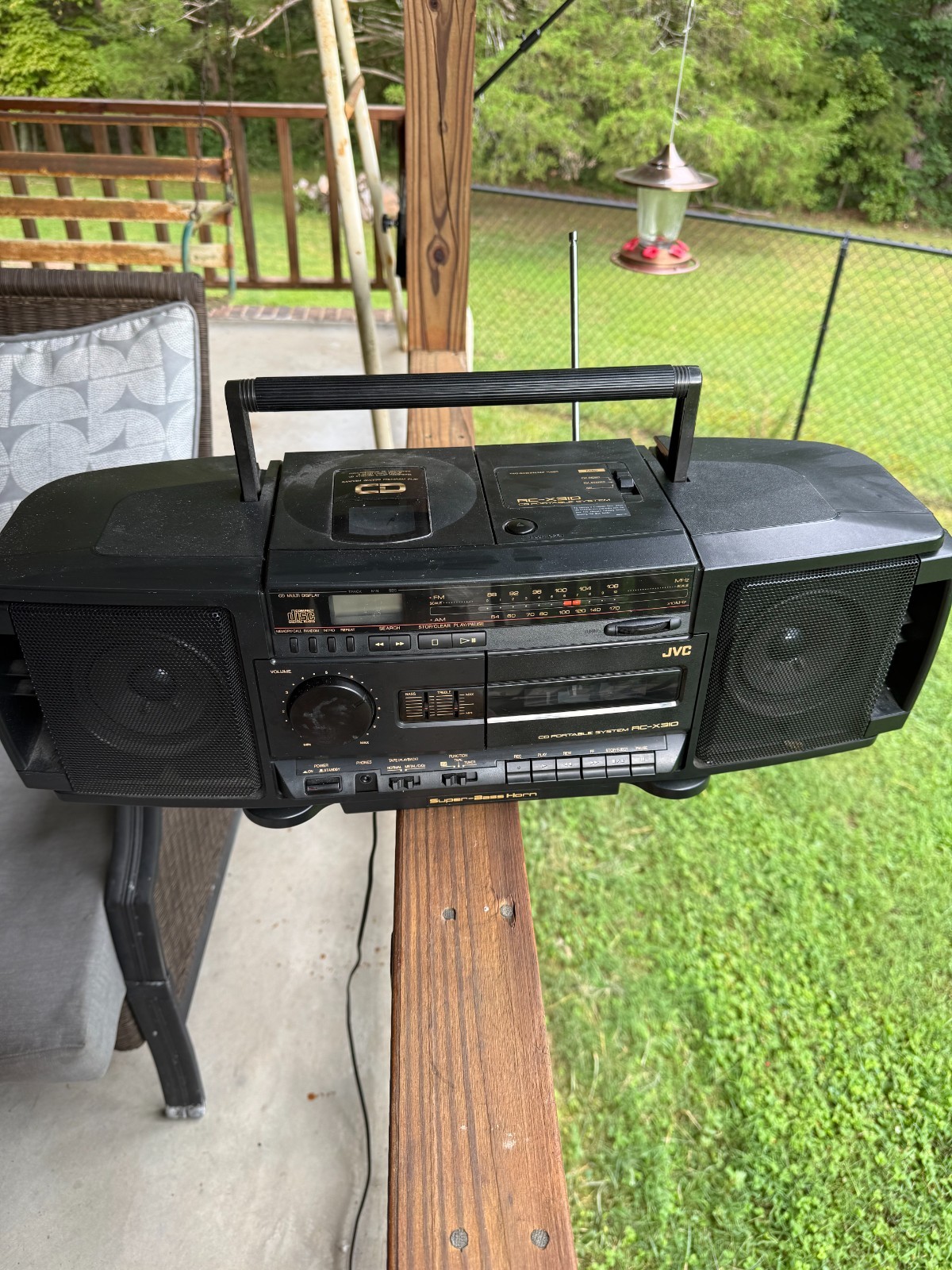 JVC RC-X310 Super Bass Boombox Hifi Stereo CD/Cassette Player See Description JVC RC-X310 Super Bass Boombox Hifi Stereo CD/Cassette Player See Description