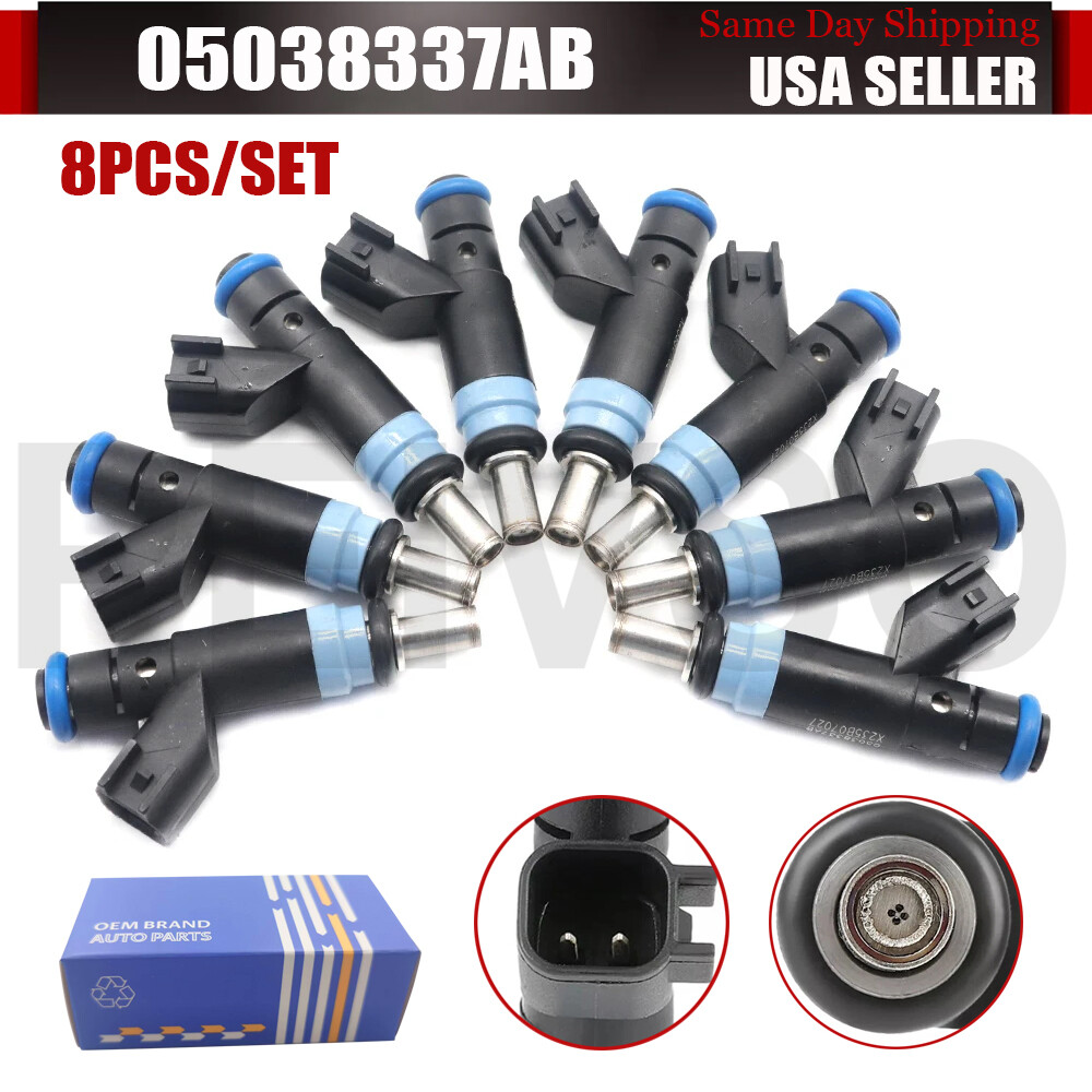 8Pcs Fuel Injectors 05038337AB For 2012-2021 Dodge Charger Challenger 6.4L V8 8Pcs Fuel Injectors 05038337AB For 2012-2021 Dodge Charger Challenger 6.4L V8