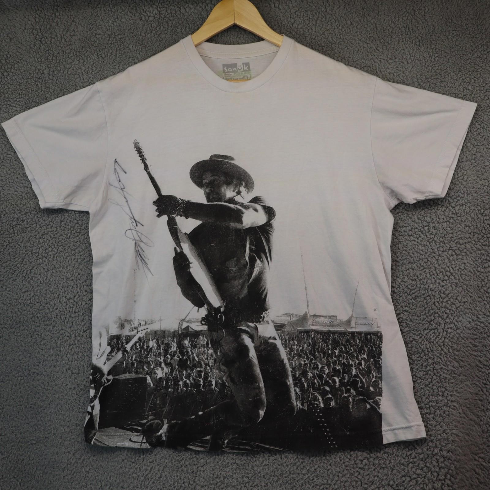 Signed Concert Shirt 100% cotton rare Donavon Frankenreiter Signed Concert Shirt 100% cotton rare Donavon Frankenreiter