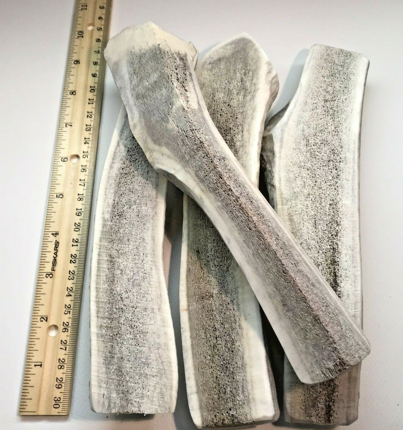 BEST VALUE 2 POUNDS of Seasoned Elk/Deer Split Antler Dog Chews - XL and JUMBO