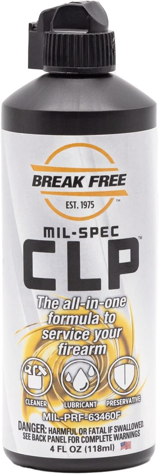 Break-Free CLP Cleaning Lubricant Preservative 4oz Squeeze Bottle CLP-4-1 Break-Free CLP Cleaning Lubricant Preservative 4oz Squeeze Bottle CLP-4-1