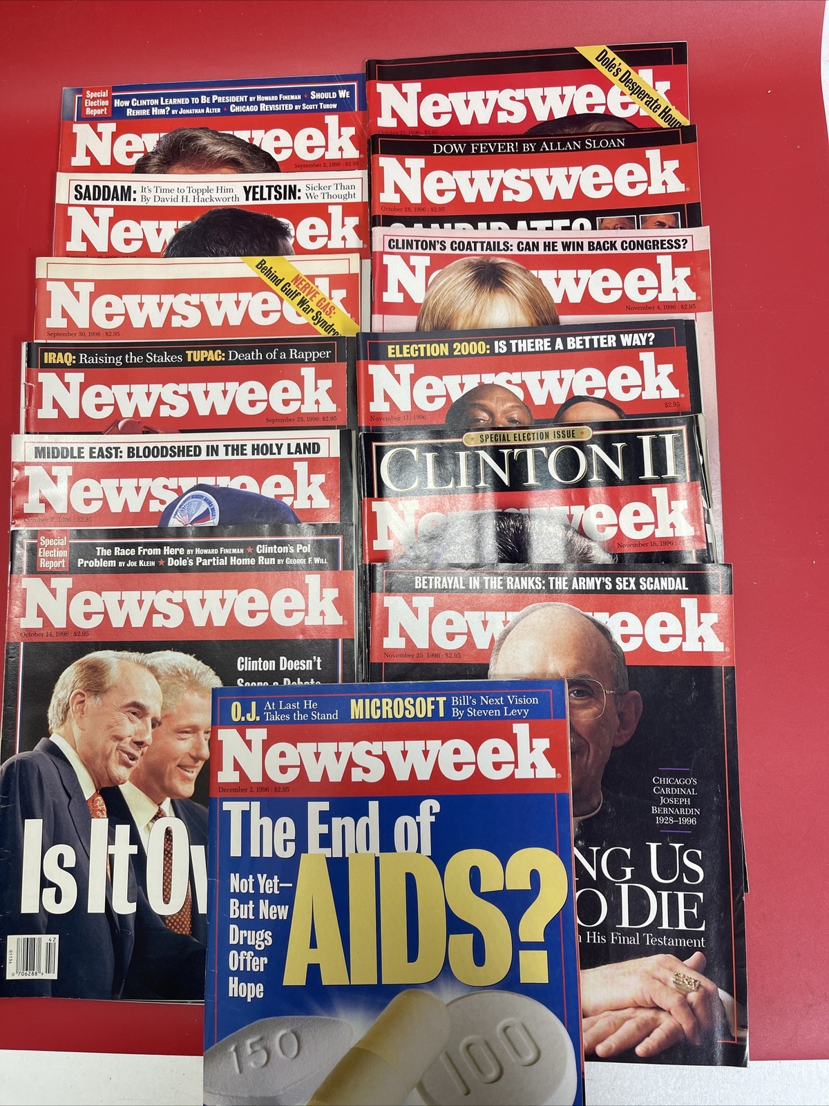 Vintage Newsweek Magazines Lot 13 1996 Vintage Newsweek Magazines Lot 13 1996