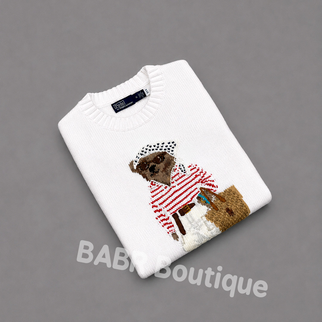 POLO RALPH LAUREN Polo Bear Coastal Chic Beach Sweater Women’s Size S - NWT POLO RALPH LAUREN Polo Bear Coastal Chic Beach Sweater Women’s Size S - NWT