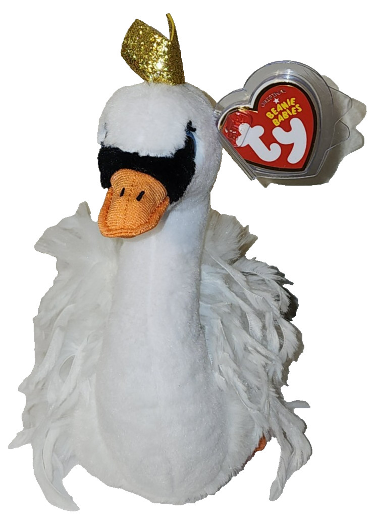 Ty Beanie Baby Babies ❤️ CHARMAINE the White Swan 6\