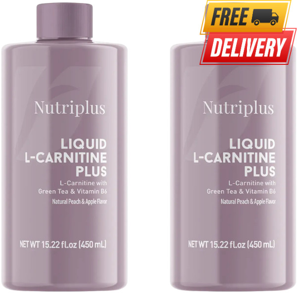 X2 Farmasi Nutriplus L-Carnitine Apple & Peach 900ml - exp 04/2027