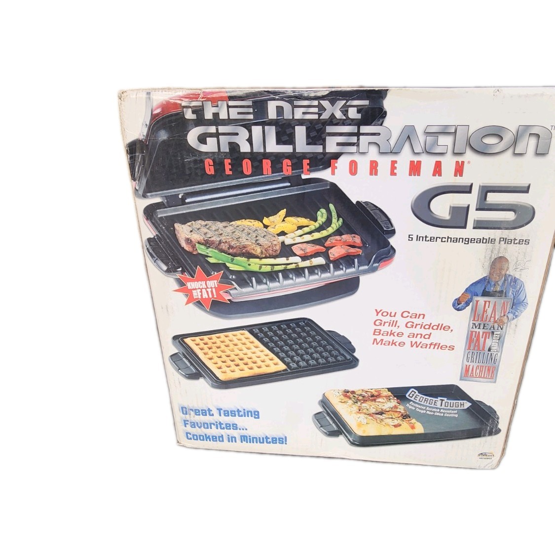 VTG NIB The Next Generation George Foreman G5 Grill 5 Heating Plates GRP90WGPQ VTG NIB The Next Generation George Foreman G5 Grill 5 Heating Plates GRP90WGPQ