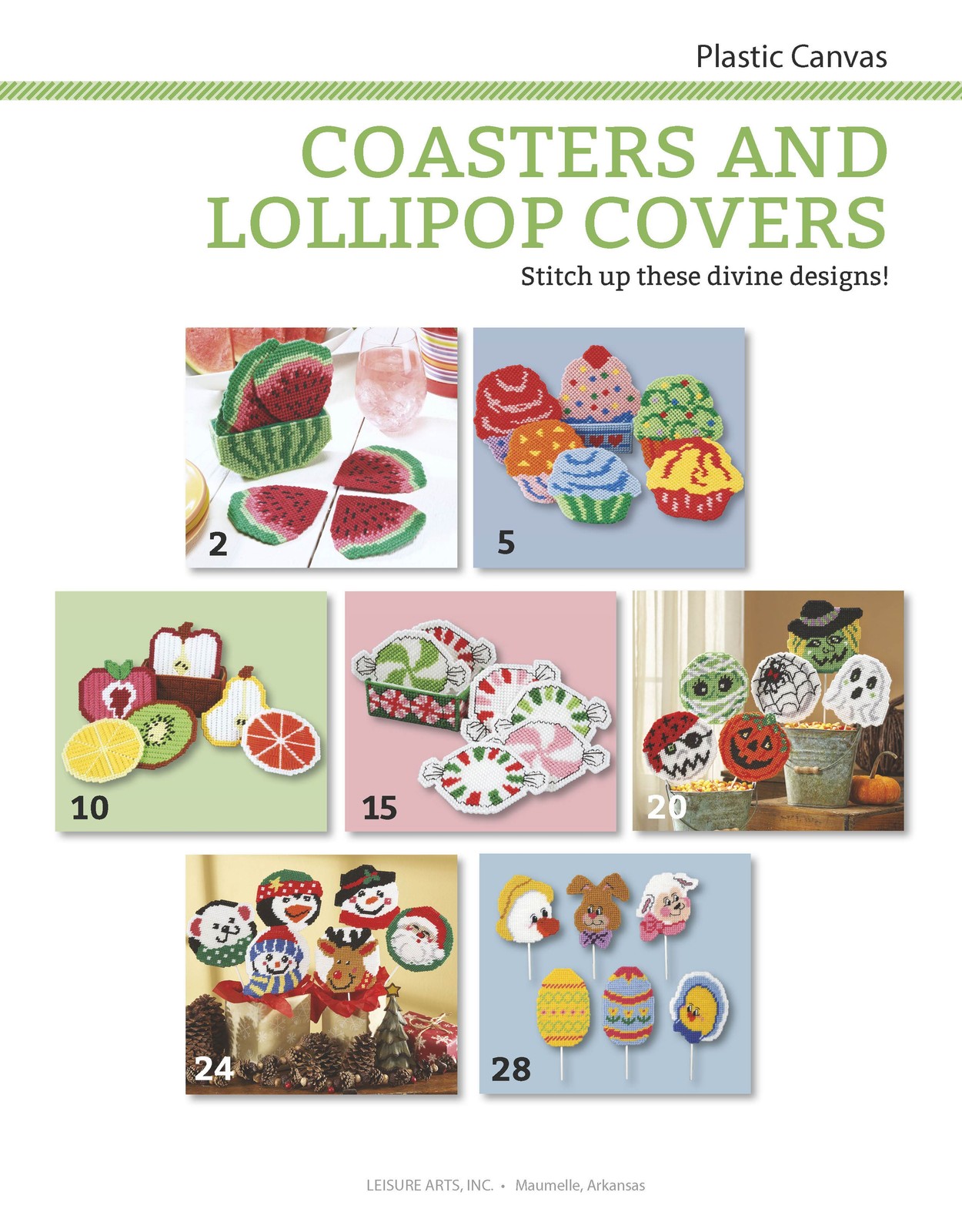 Leisure Arts Coasters & Lollipop Covers Bk