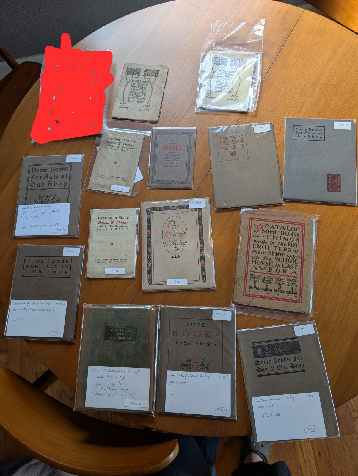 LOT Roycroft Catalogies 1899-1909 + MISC Catalogues in that time period LOT Roycroft Catalogies 1899-1909 + MISC Catalogues in that time period