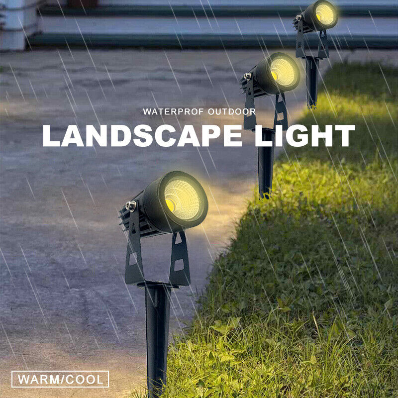 10X 12v 5w LED Spotlight Outdoor Lamp 3000/6000K Landscape Spot Light Waterproof