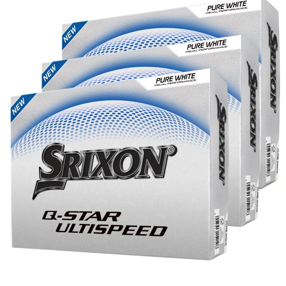 Srixon Q-Star Ultispeed White Golf Balls - 3 Dozen