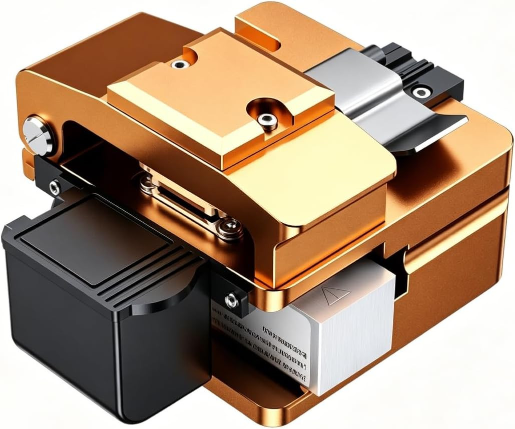 High Precision Optical Fiber Cleaver with Auto Scrap Collector, 16-Surface Tungs