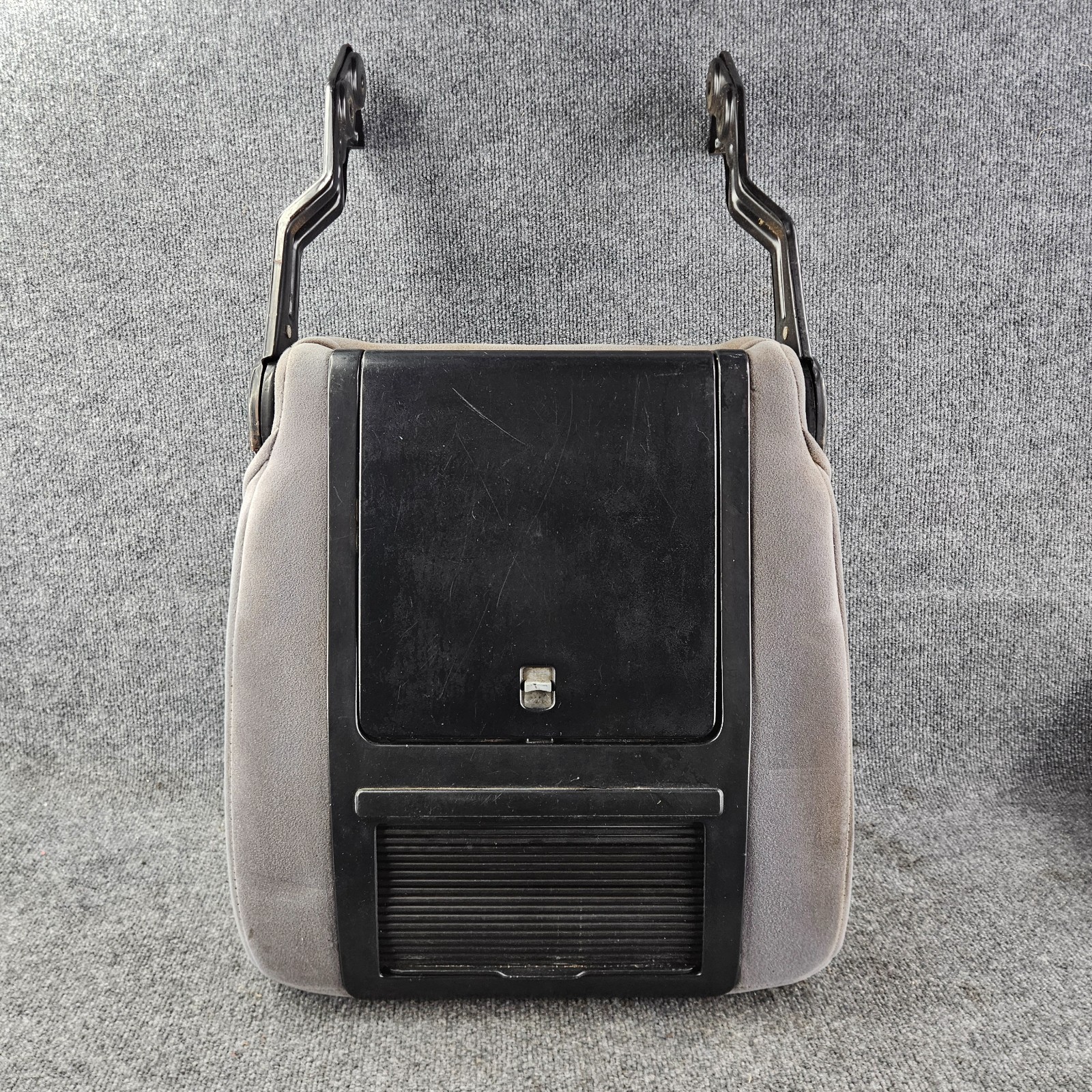 1992-1996 Ford F150 F250 Front Center Console Bucket Jump Seat Cloth Grey OEM