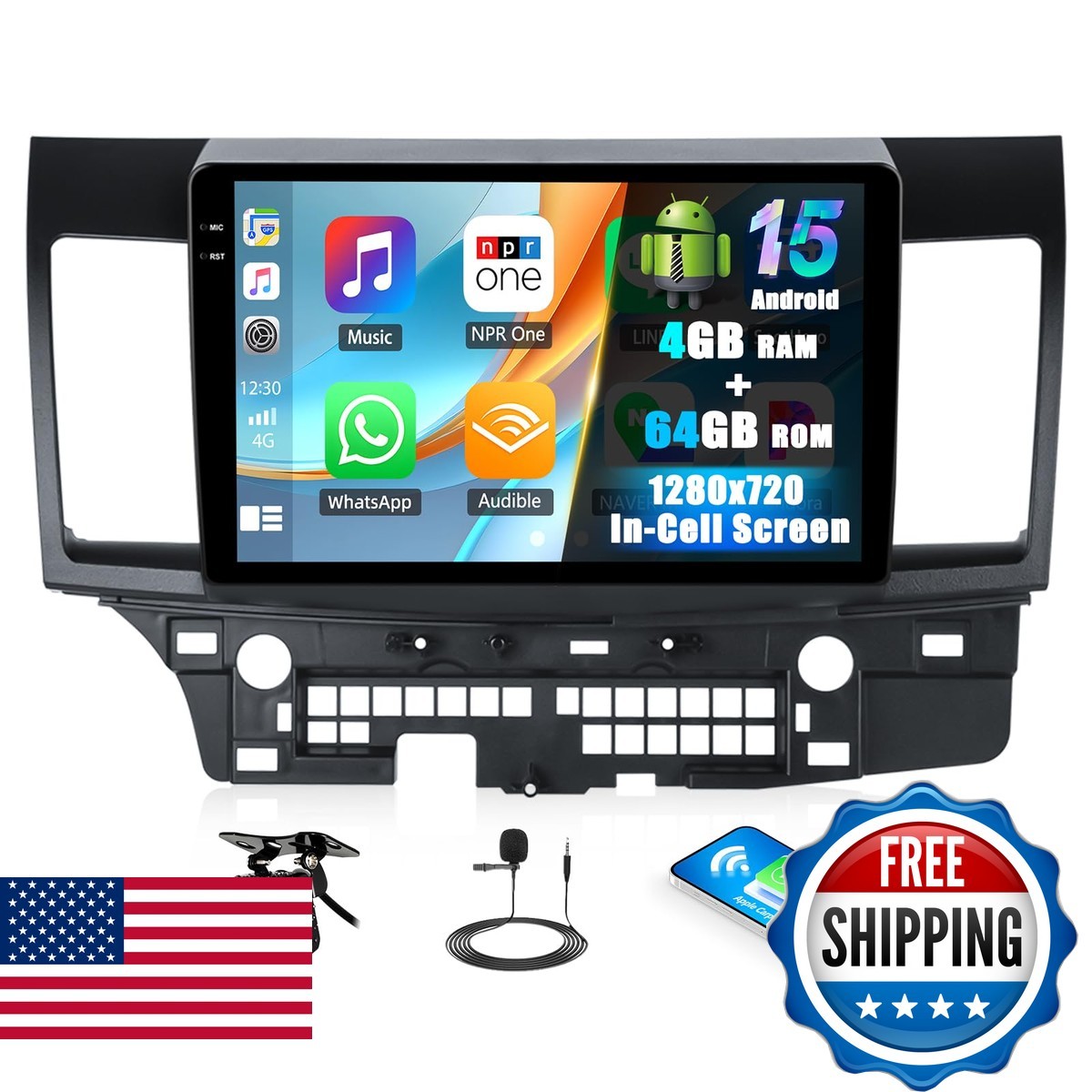 SIXTOP 4G+64G Android Car Stereo for Mitsubishi Lancer 2008-2017 10.1\ SIXTOP 4G+64G Android Car Stereo for Mitsubishi Lancer 2008-2017 10.1\