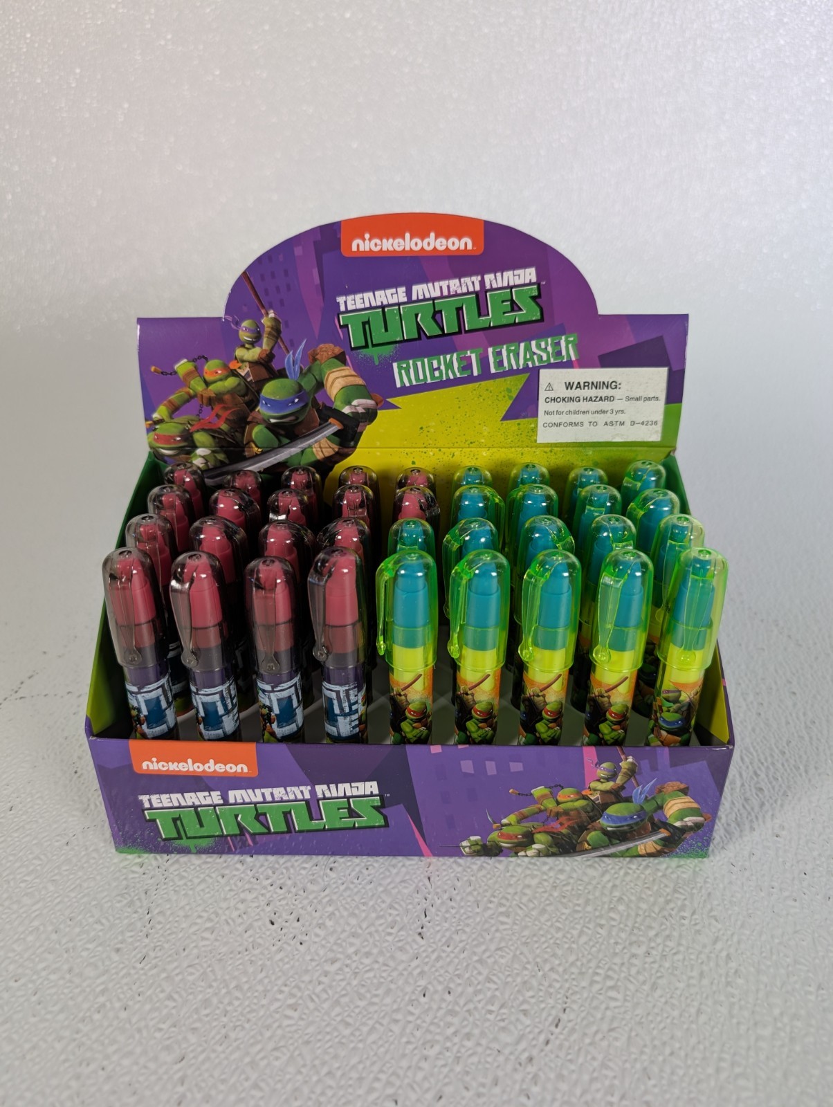 Teenage Mutant Ninja Turtles Rocket Eraser Full Retail Box 36 Count Nickelodeon Teenage Mutant Ninja Turtles Rocket Eraser Full Retail Box 36 Count Nickelodeon