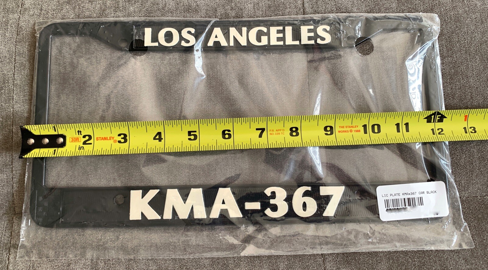 BRAND NEW LAPD KMA 367 Metal Black License Plate Frame CHP 11-99 Automotive