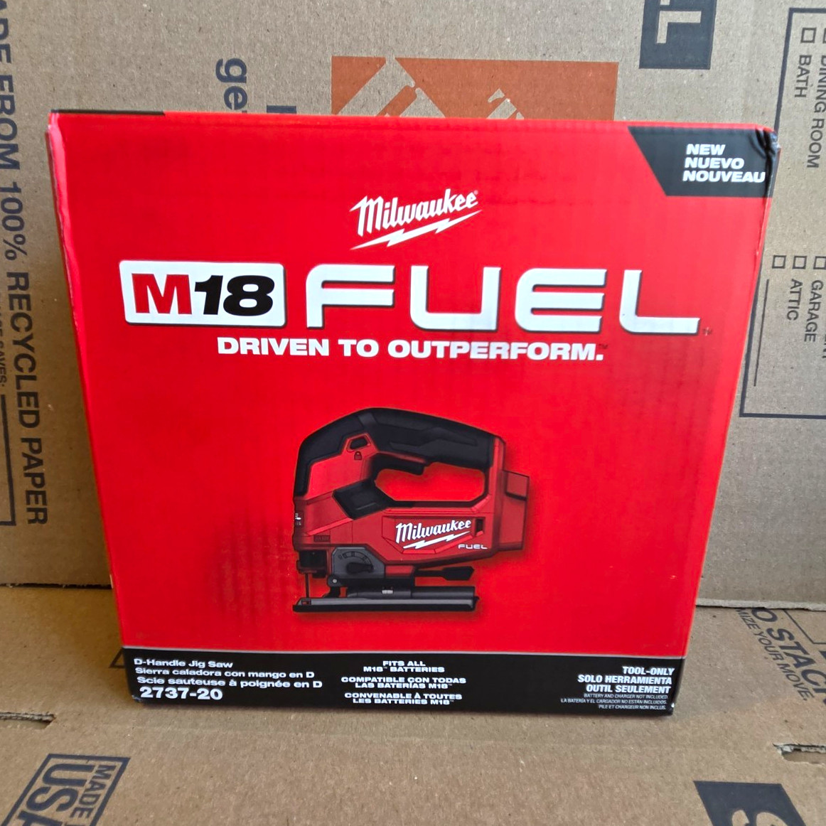 Milwaukee M18 FUEL Brushless Cordless D-Handle Jigsaw 2737-20 Tool Only Milwaukee M18 FUEL Brushless Cordless D-Handle Jigsaw 2737-20 Tool Only