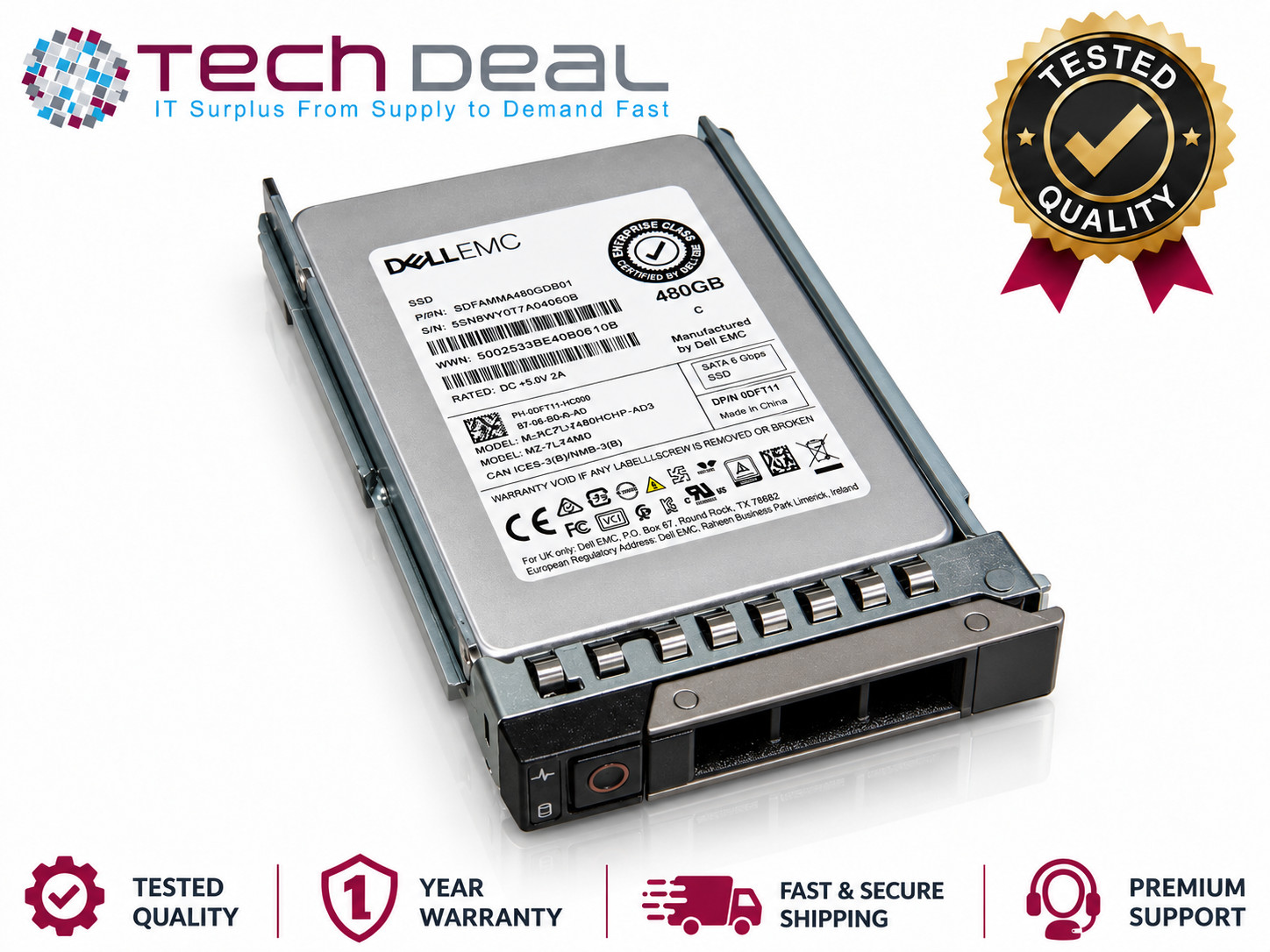 480GB 6G DELL SSD SATA 2.5