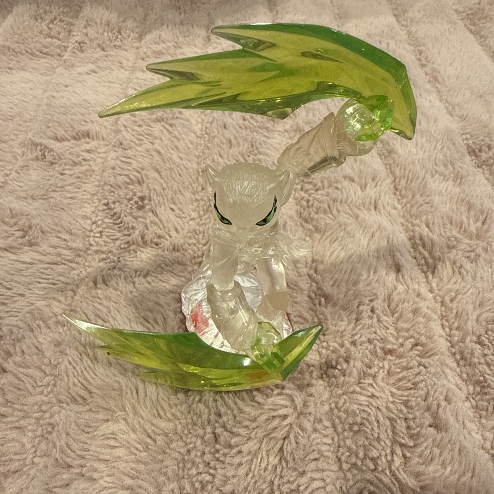 Rare Skylanders Trap Master Tuff Luck Crystal Clear tested and working
