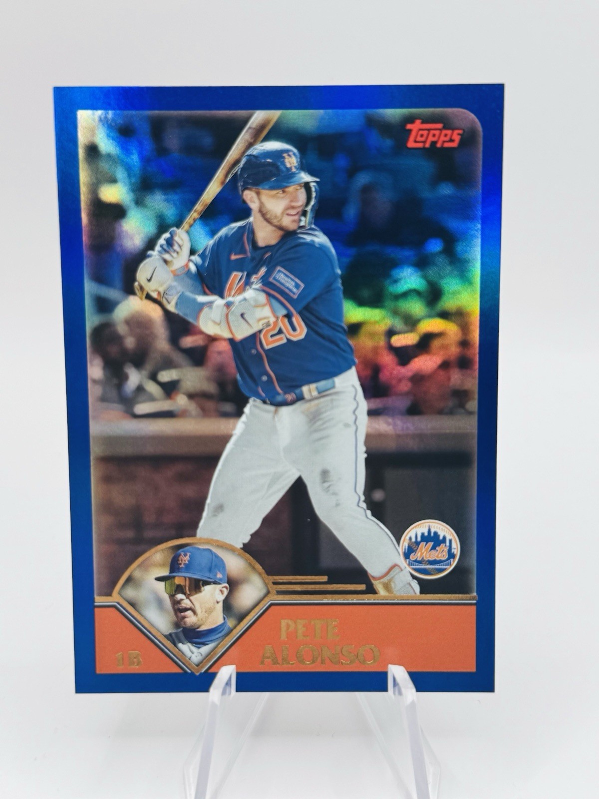 2023 Topps Archives 2003 Topps Rainbow Foil /199 Pete Alonso #268 2023 Topps Archives 2003 Topps Rainbow Foil /199 Pete Alonso #268