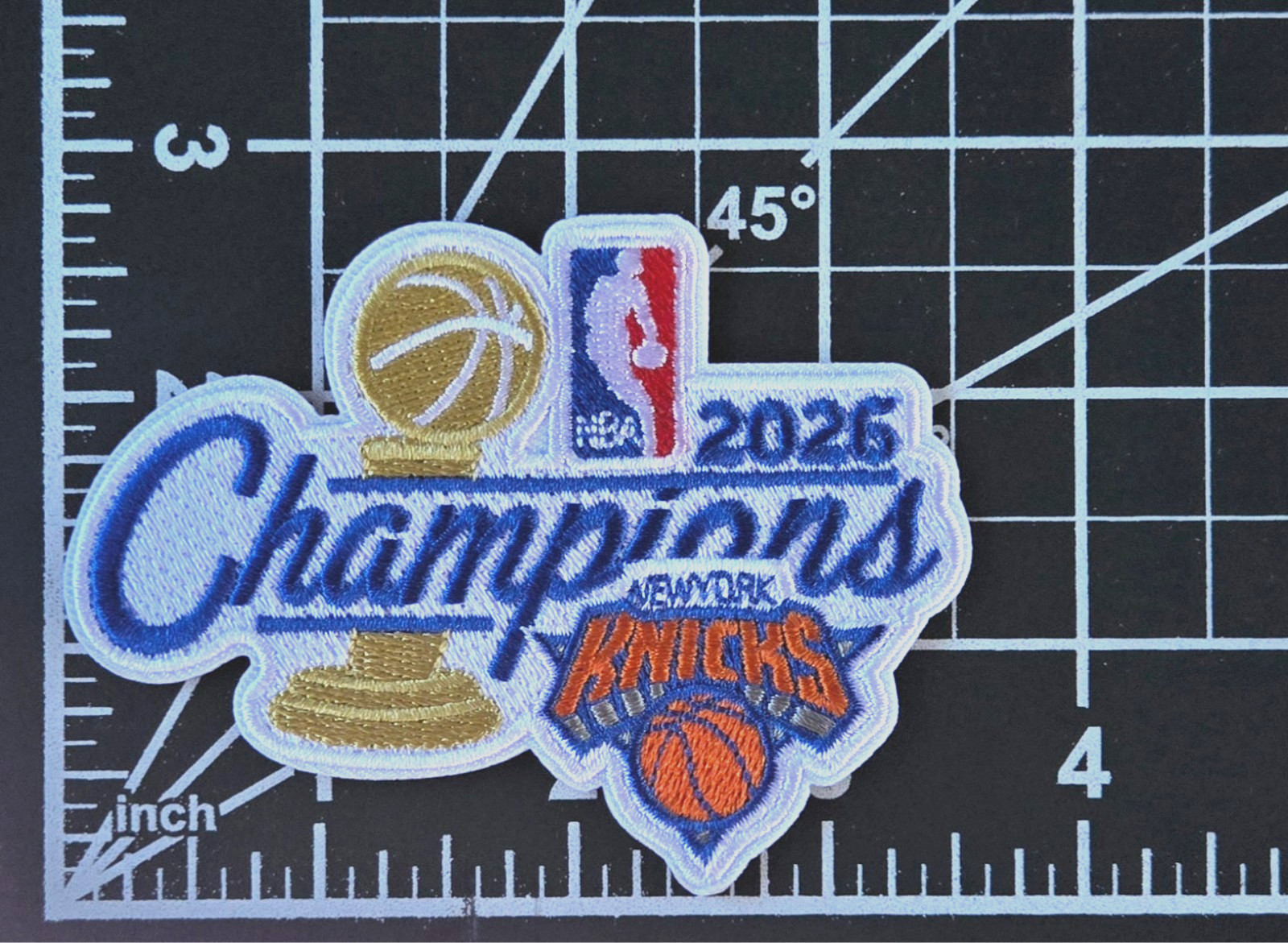 New York Knicks 2026 NBA Champions Iron On Embroidered Patch~ Free Tracking