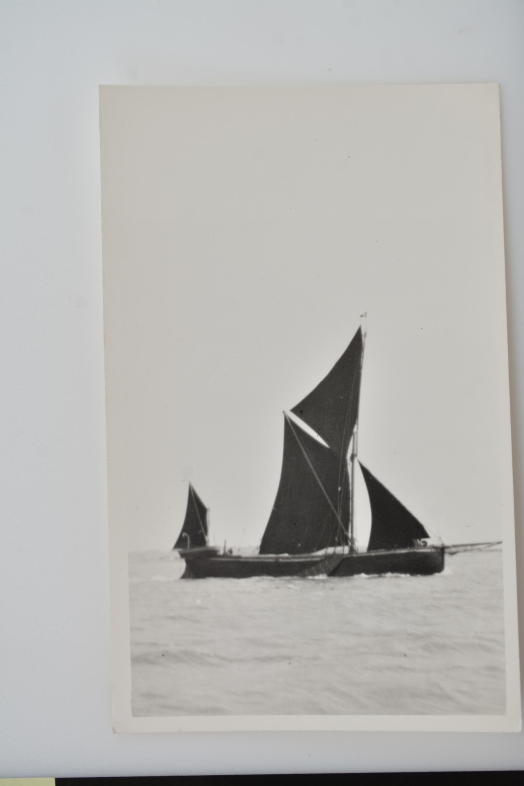 Sailing Barge Memory Boat Ship Outside Sheerness Kent 1954 VTG Photo