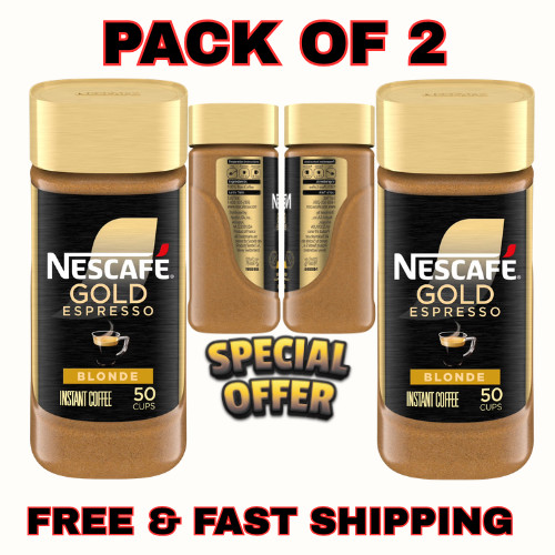 Nescafe Gold Espresso Blonde, Instant Coffee, 3.5 oz (Pack of 2) Nescafe Gold Espresso Blonde, Instant Coffee, 3.5 oz (Pack of 2)